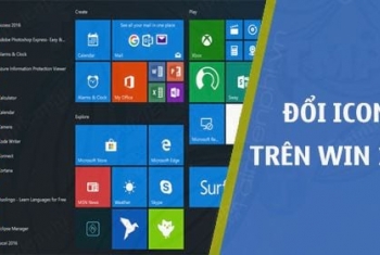 Cách thay đổi icon, biểu tượng của Folder, shortcut trên màn hình laptop Windows 10