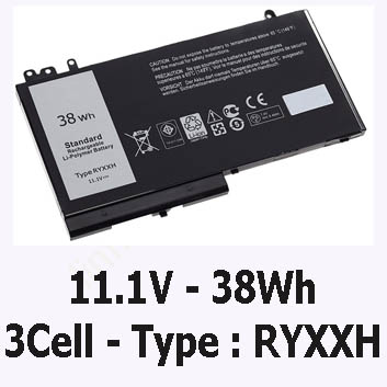Pin Laptop Dell Latitude E5250 Chính Hãng ( 11.1V, 38Wh )