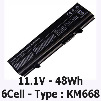 Pin Laptop Dell Latitude E5500 E5510 Chính Hãng ( 11.1V, 48Wh )