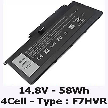 Pin Laptop Dell Inspiron 7537 Chính Hãng ( 14.8V, 58Wh )