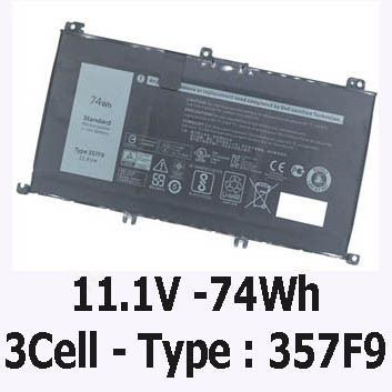 Pin laptop dell Inspiron 5577 Chính Hãng ( 11.1V, 74Wh )