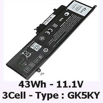 Pin Laptop Dell Inspiron 7353 Chính Hãng ( 11.1V, 43Wh )