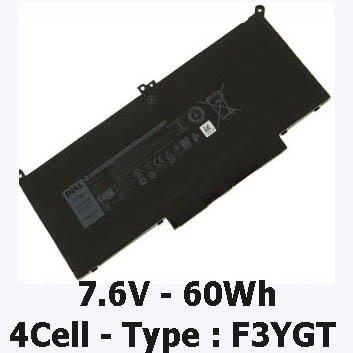 Pin Laptop Dell Latitude 7390 Chính Hãng ( 7.6V, 60Wh )