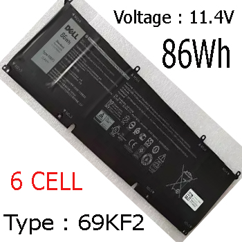 Pin Laptop Dell Xps 15-9500 Chính Hãng ( 11.4V, 86Wh )