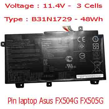 Pin Laptop Asus FX505G FX505GD FX505GE Chính Hãng  ( 11.4V, 48Wh )