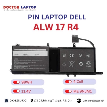 Pin Laptop Dell ALW 17 R4 Chính Hãng ( 11.4V, 99Wh )