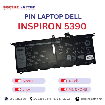 Pin Laptop Dell Inspiron 5390 Chính Hãng ( 7.6V, 52Wh )