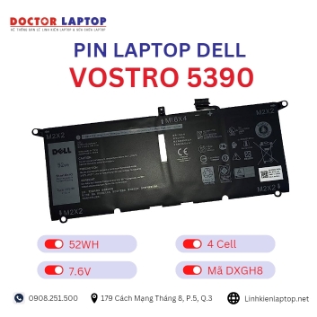 Pin Laptop Dell Vostro 5390 Chính Hãng ( 7.6V, 52Wh )