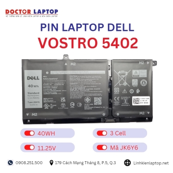 Pin Laptop Dell Vostro 5402 Chính Hãng ( 11.25V, 40Wh )