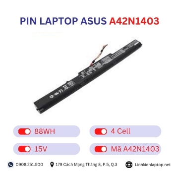 Pin laptop Asus A42N1403