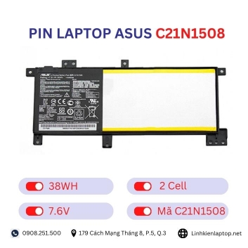 Pin laptop Asus C21N1508