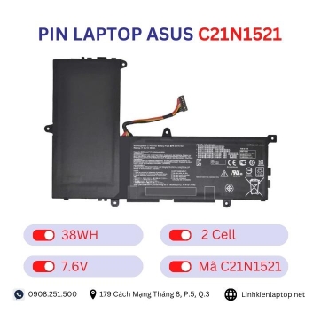 Pin laptop Asus C21N1521