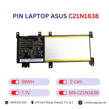 Pin laptop Asus C21N1638
