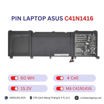 Pin laptop Asus C41N1416