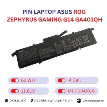 Pin Laptop Asus Rog Zephyrus Gaming G14 GA401QH