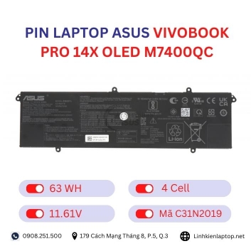 Pin Laptop Asus VivoBook Pro 14x OLED M7400QC