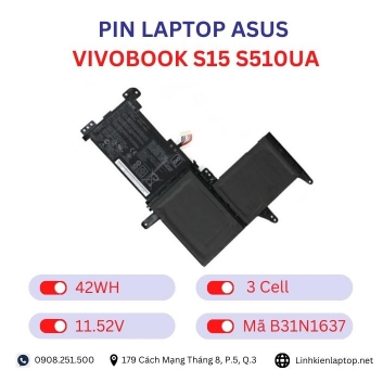 Pin Laptop Asus VivoBook S15 S510UA