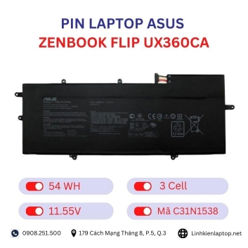 Pin Laptop Asus Zenbook Flip UX360CA