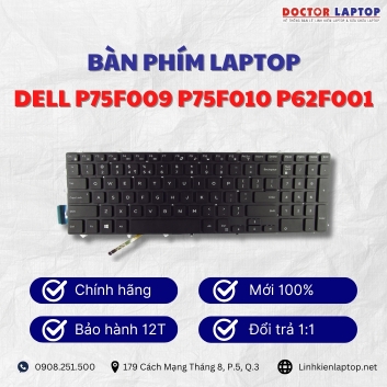 Bàn phím Laptop Dell P75F009 P75F010 P62F001